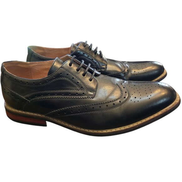 Men's BRUNO MARC Leather Brogue Oxford Derby Shoes sz 11 - Picture 7 of 12